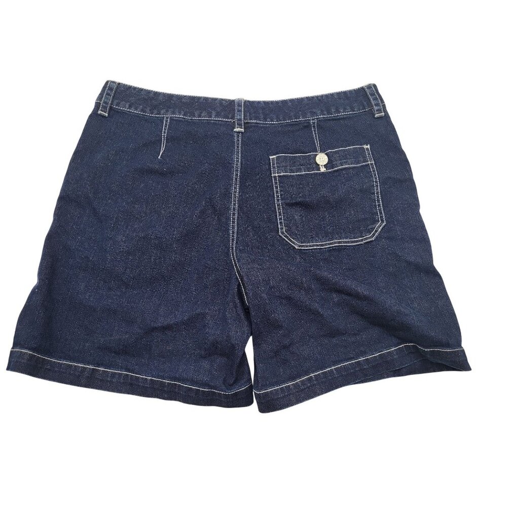 Ralph Lauren Jeans Co Women's SZ 10 Dark Wash Denim Shorts Preppy Classic - Picture 9 of 9